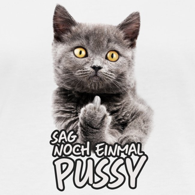 Vorschau: sag Pussy - Frauen Bio-Langarmshirt von Stanley & Stella