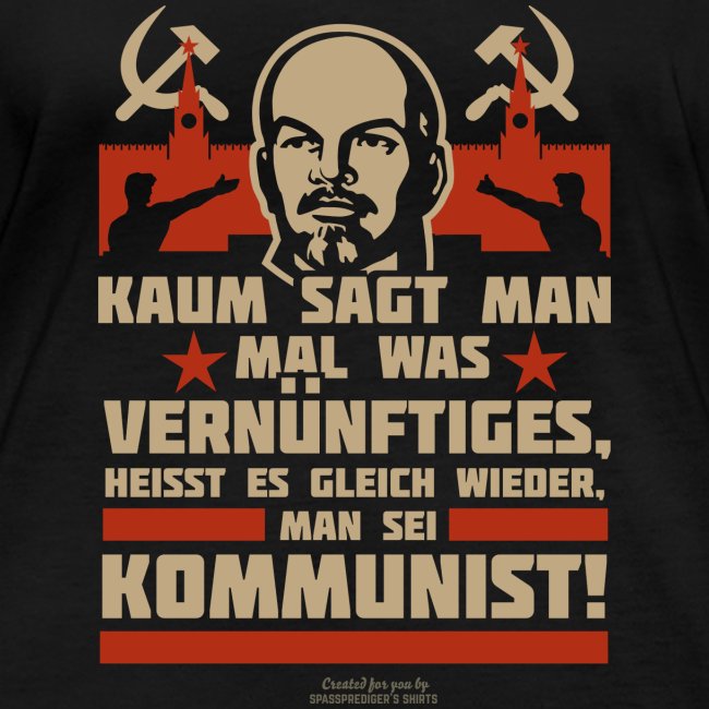 Sprüche T-Shirt Lenin Kommunist
