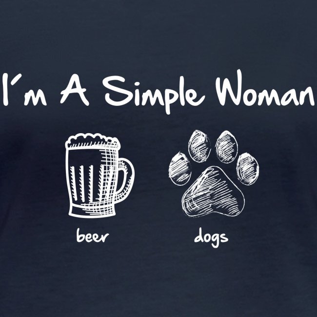 Vorschau: simple woman beer white - Frauen Bio-Langarmshirt von Stanley & Stella