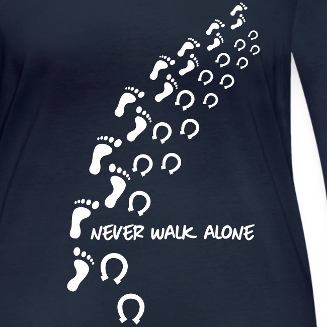 never walk alone horse - Frauen Bio-Langarmshirt von Stanley & Stella