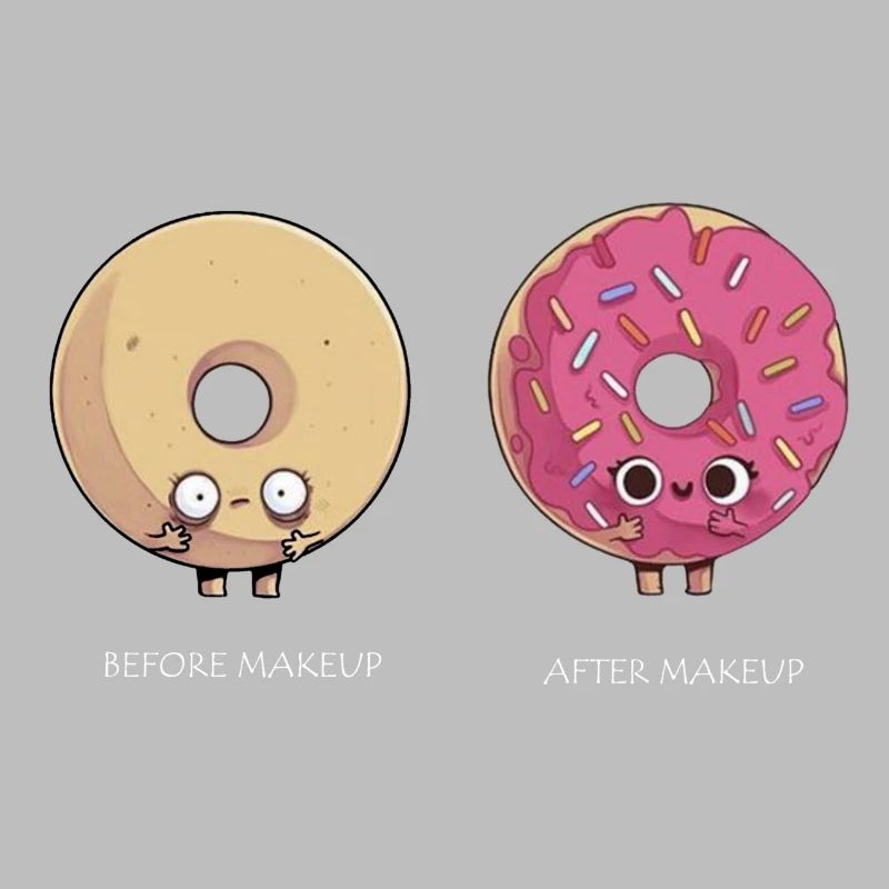 Before Makeup - After Makeup