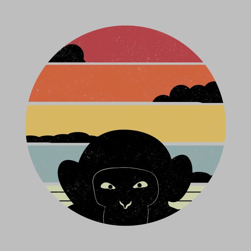 Monkey retro monkey gift