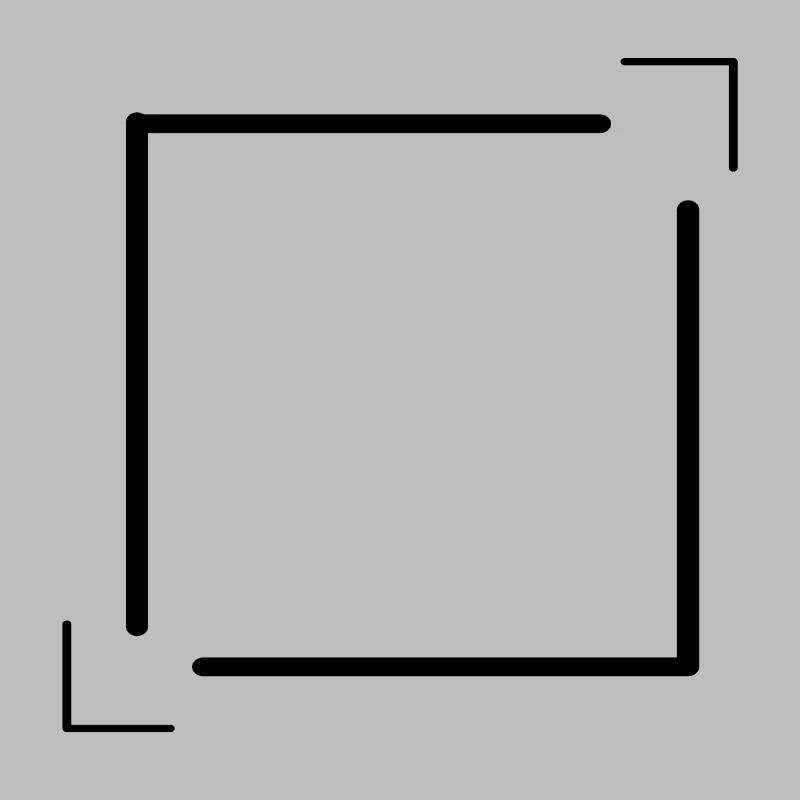 Linien Rahmen mit Ecken Deko Geschenk