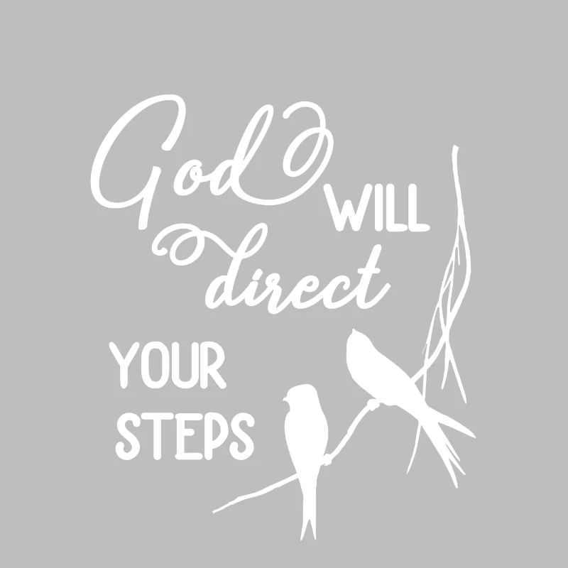 Christian Design God will Direct Your Steps