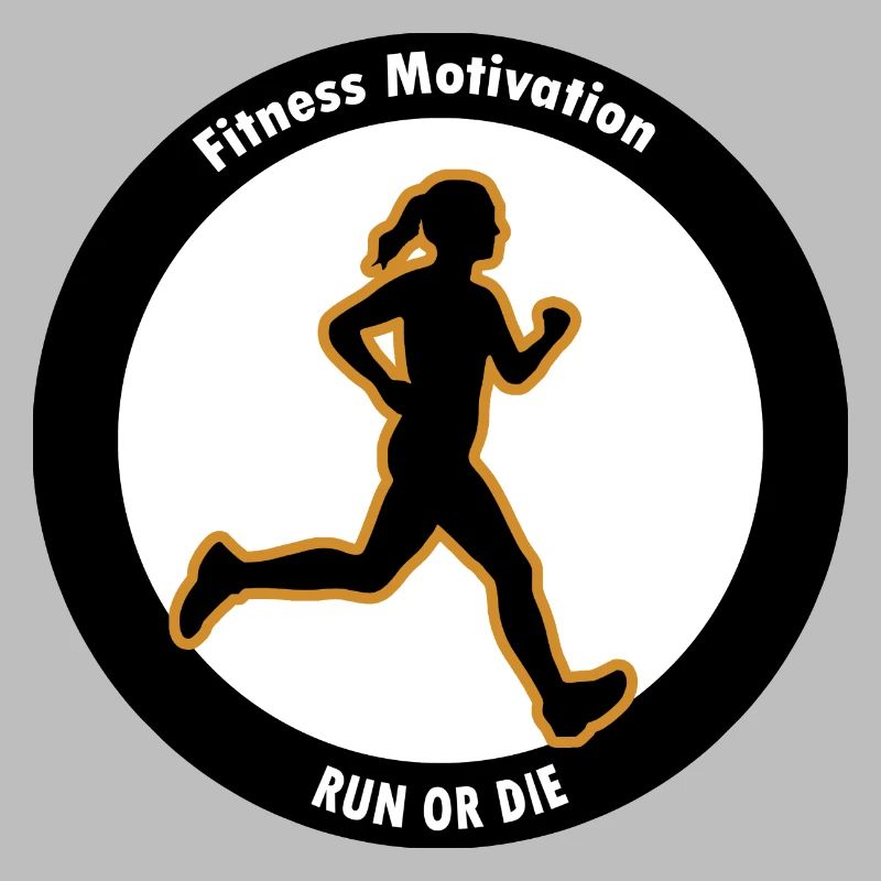 Fitness Motivation. Lauf oder Stirb