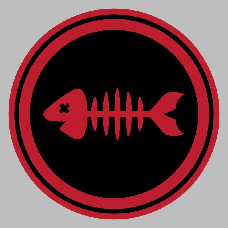 Fisch Symbol Knochen Gräte