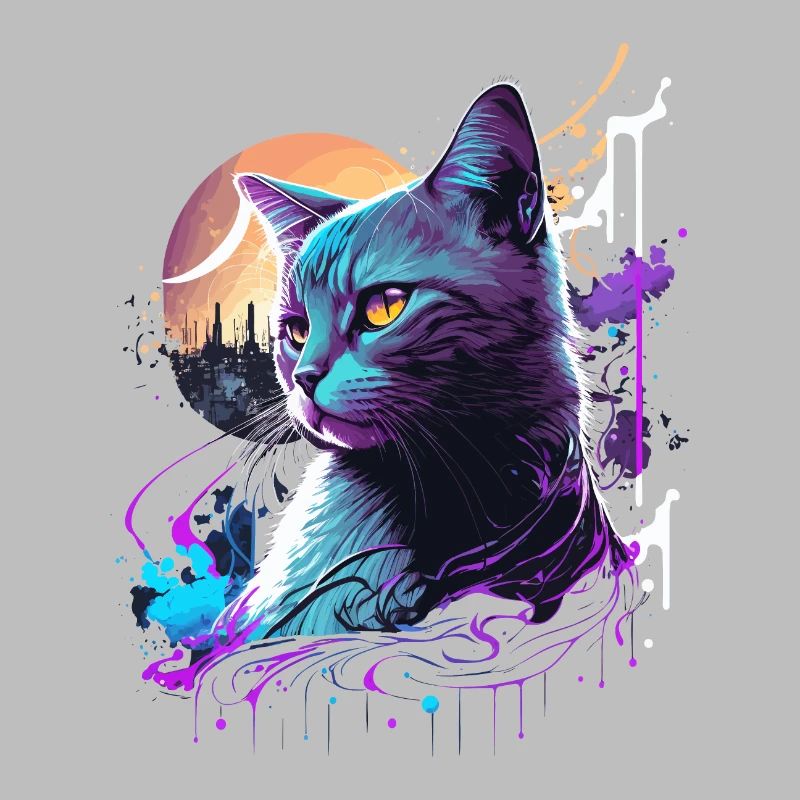 Chat violet