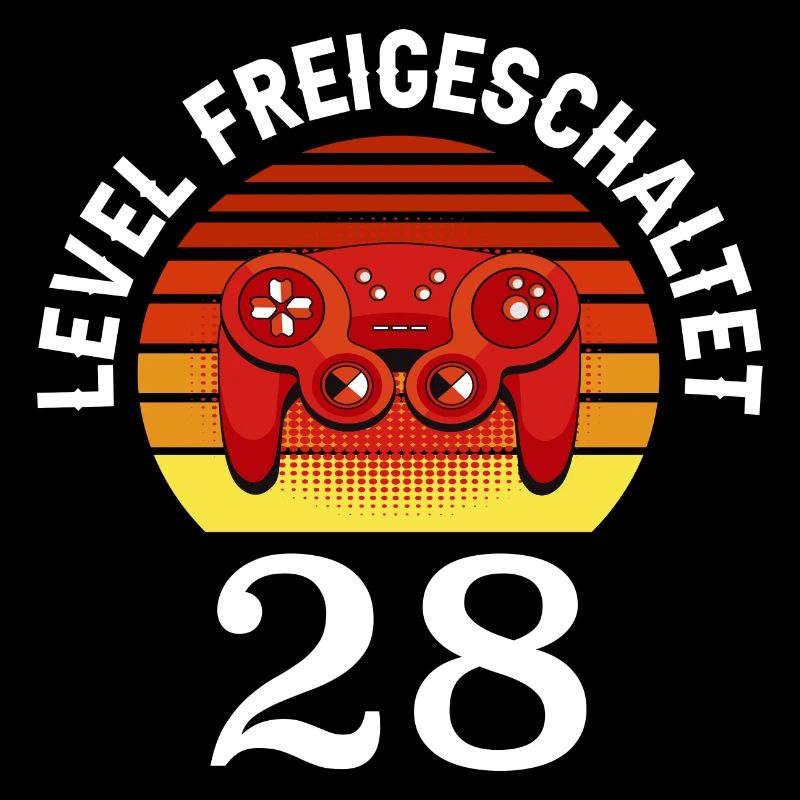 Niveau 28 Débloqué 28 Anniversaire 28 ans