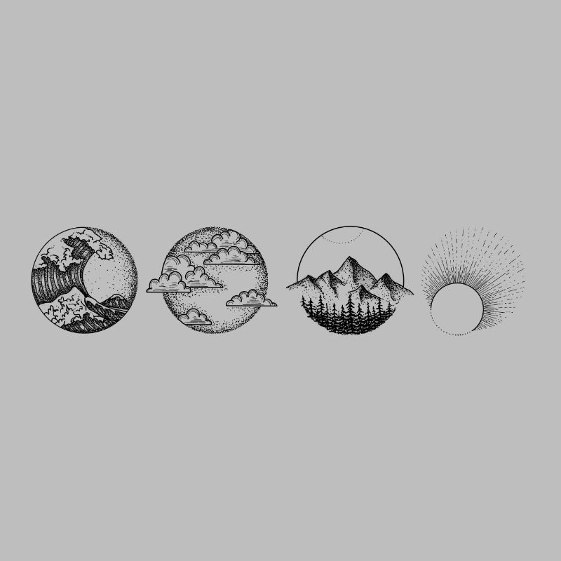 Elements Drawing Design print elements