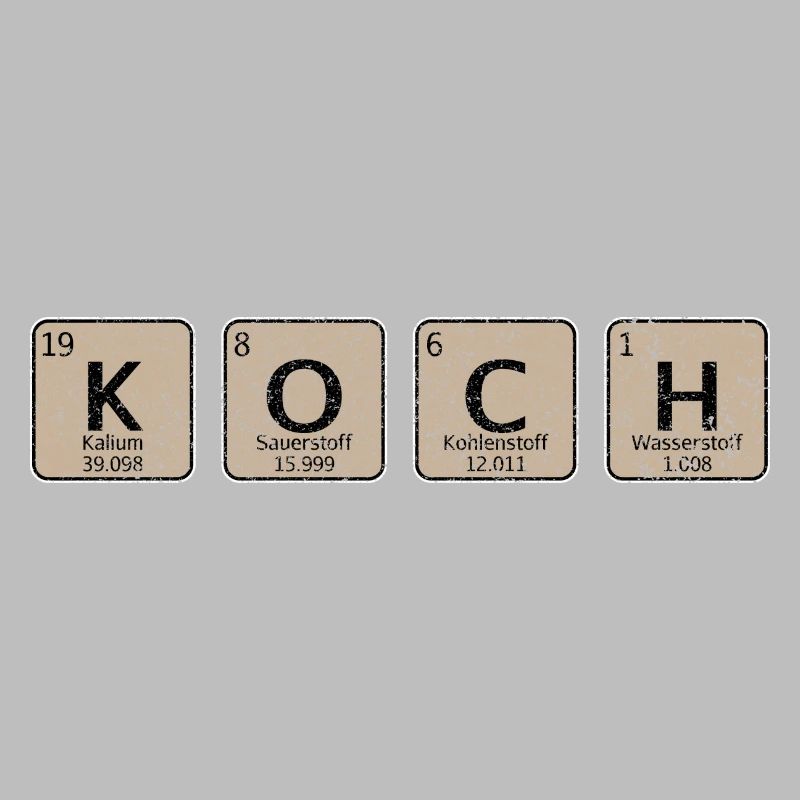 Chef chemistry elements cooking kitchen barbecue gift