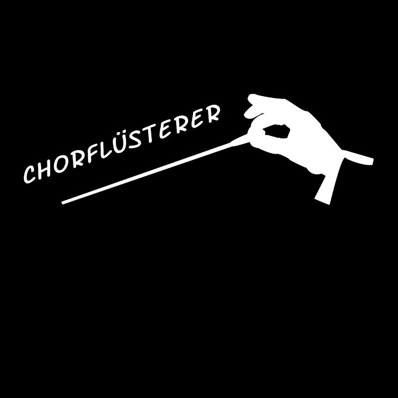 Chorflüsterer Dirigentenstab Geschenk Chor Musik