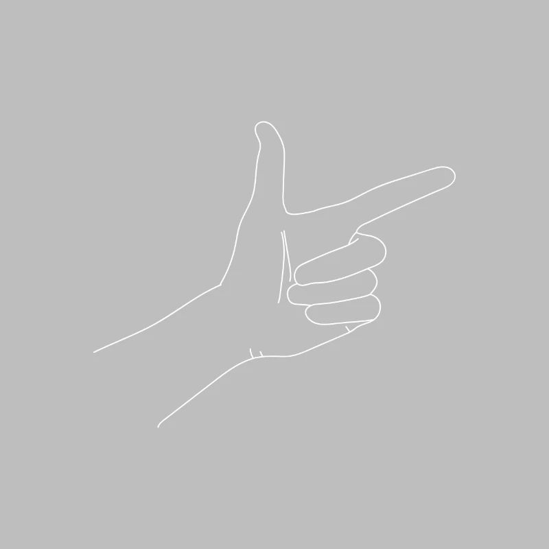 Geste de main Dessinés minimaliste Montrer