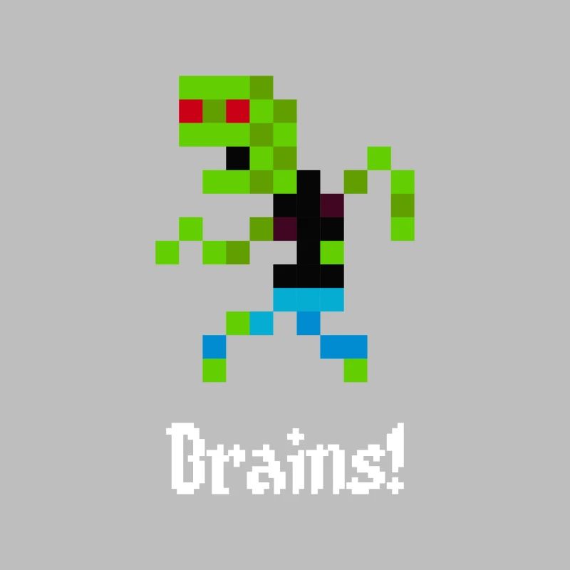 Zombie 8 bits (Brains!)