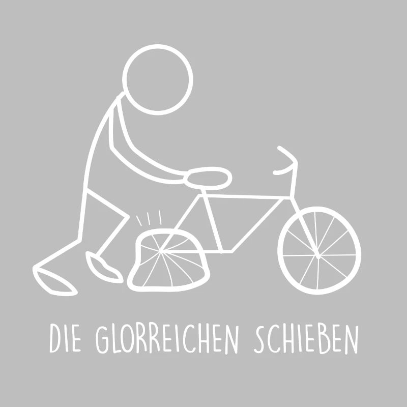 Fahrrad Die Glorreichen schieben