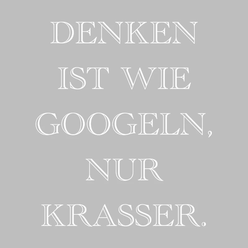 Penser, c'est comme googler only crass - gift