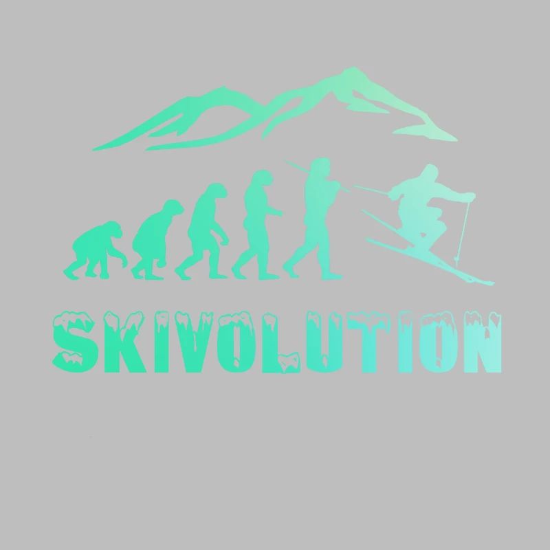 Ski Evolution Skifahrer Schnee Winter