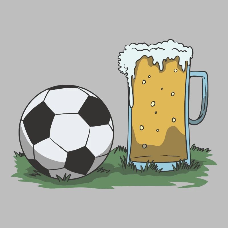 Fußball und Bier Geschenk Idee
