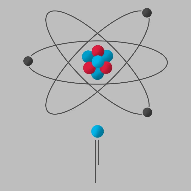 Atom proton neutron electron science elements