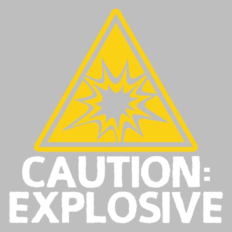 Alarme d’explosion Attention Bouclier