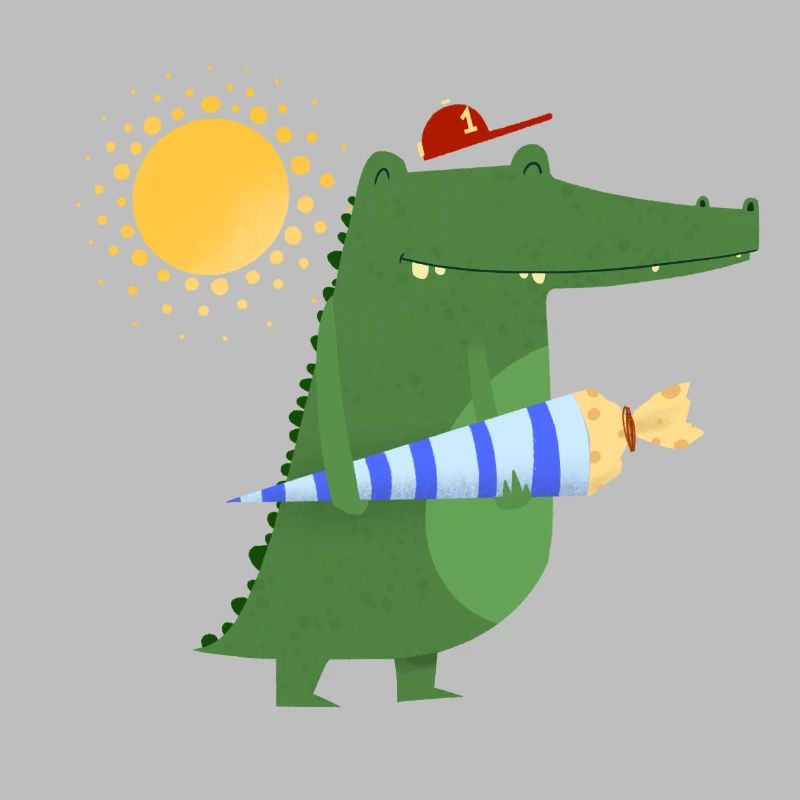 Ecolier Crocodile | Idée de cadeau de début d'école