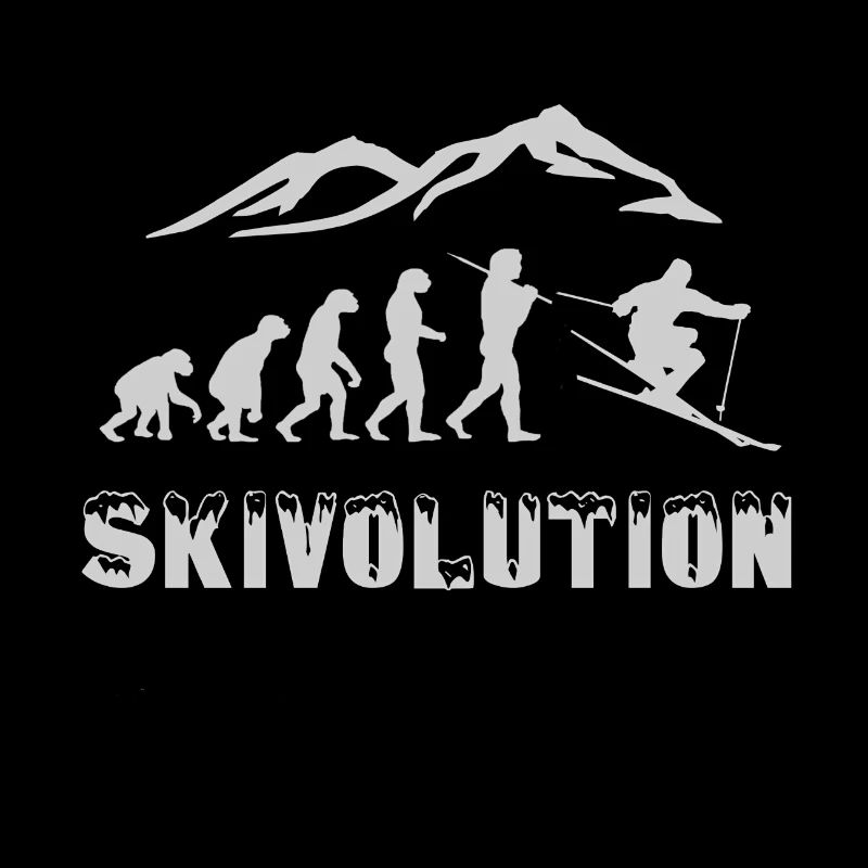 Evolution skieur neige hiver