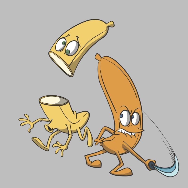 Bananes coupées avec une épée