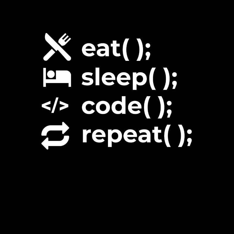 Eat Sleep Code Repeat - Coder Informatiker