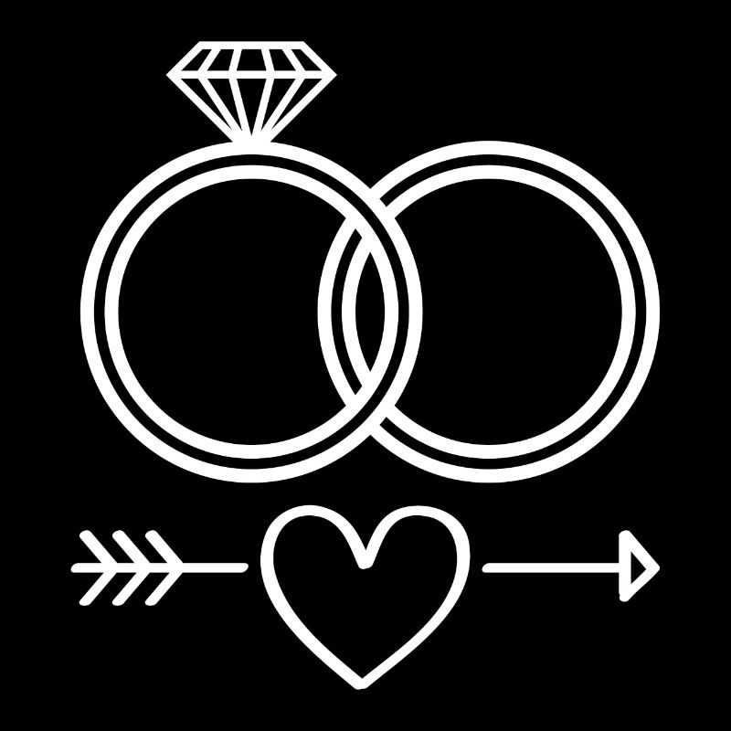 Eheringe Symbol Icon Ringe