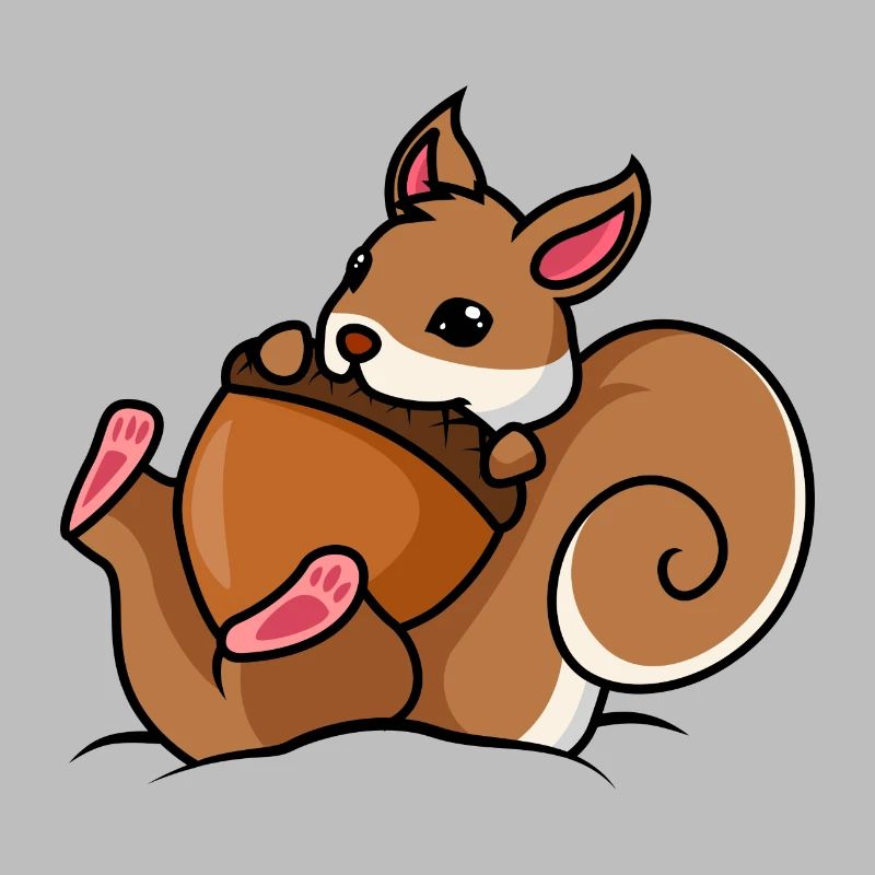Eichhörnchen Nuss Comic