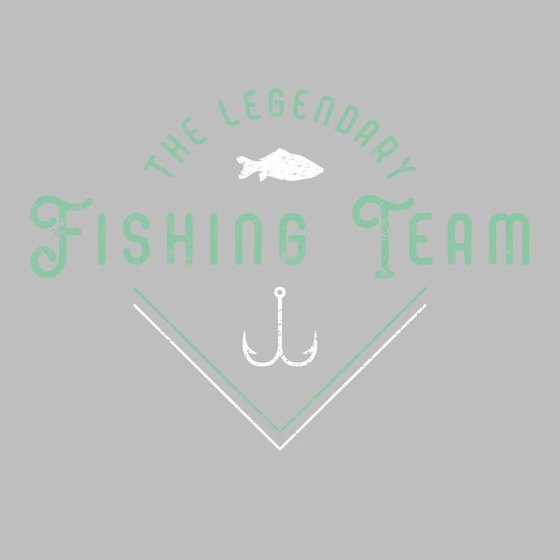 Logo de poisson de l'équipe de pêcheurs de pêche
