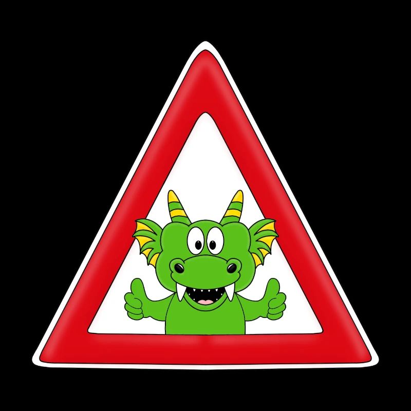 ACHTUNG DRACHE - KINDER - BABYS - TIERISCH