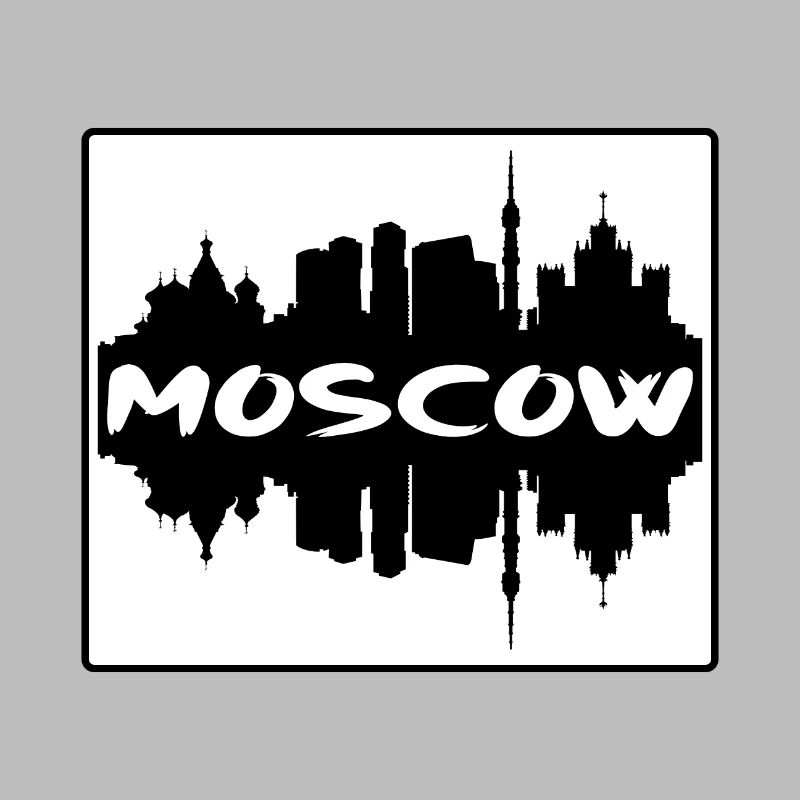 Moscou Russie Skyline Silhouette Souvenir de voyage