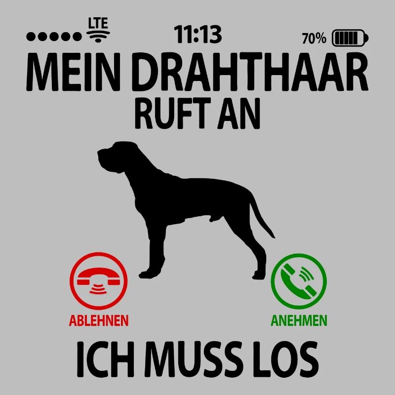 Deutsch Drahthaar Geschenkidee Lustig Spruch