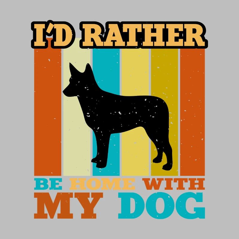 Australian Stumpy Tail Cattle Dog Silhouette