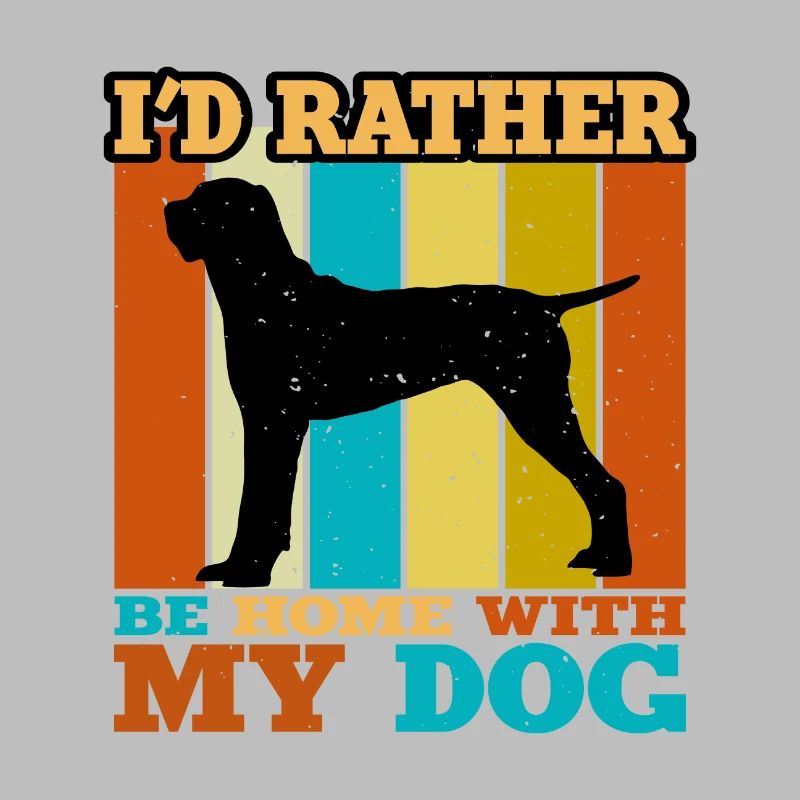 Ariège Pointer Hund Lover Silhouette Vintage Sunset