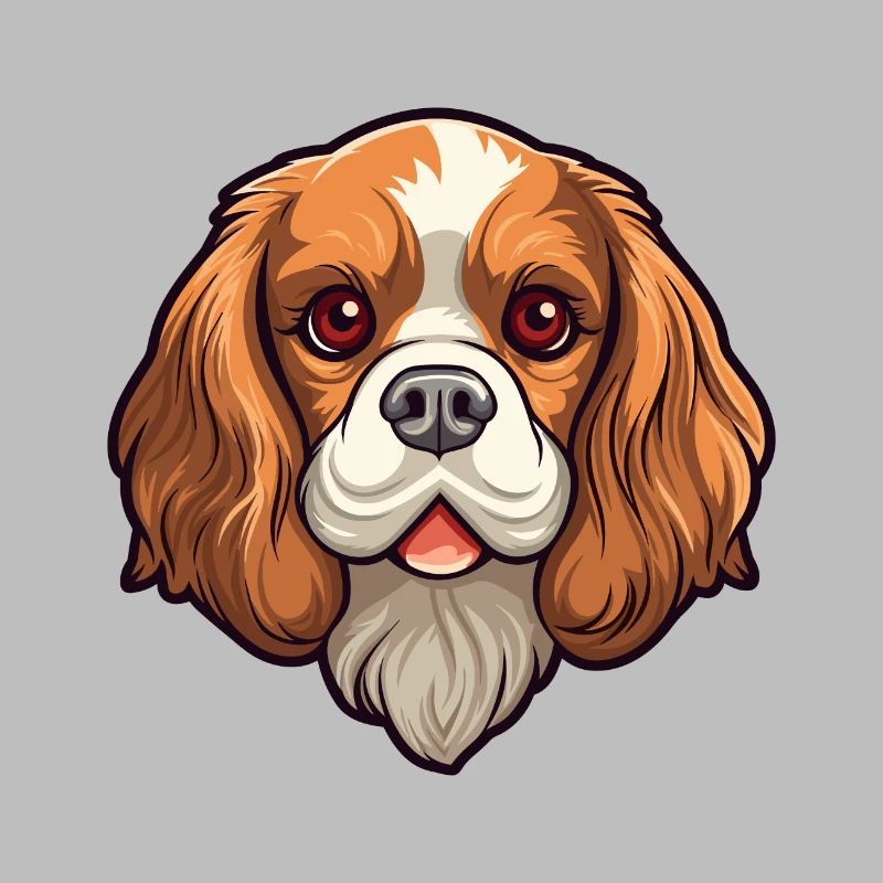 Cavalier King Charles Spaniel Hunderasse Cartoon Ka