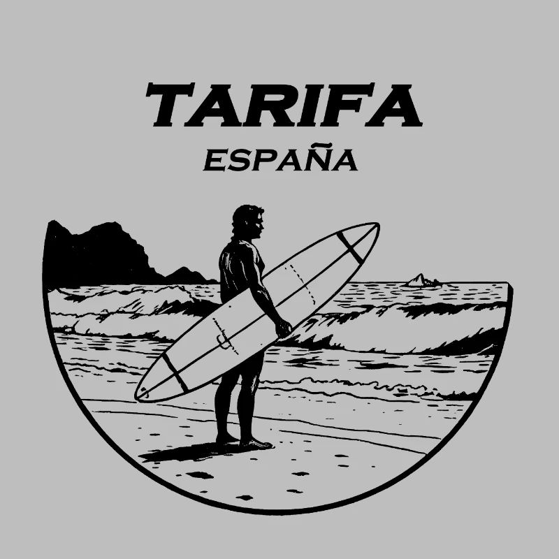 Tarifa Surfer Stamp