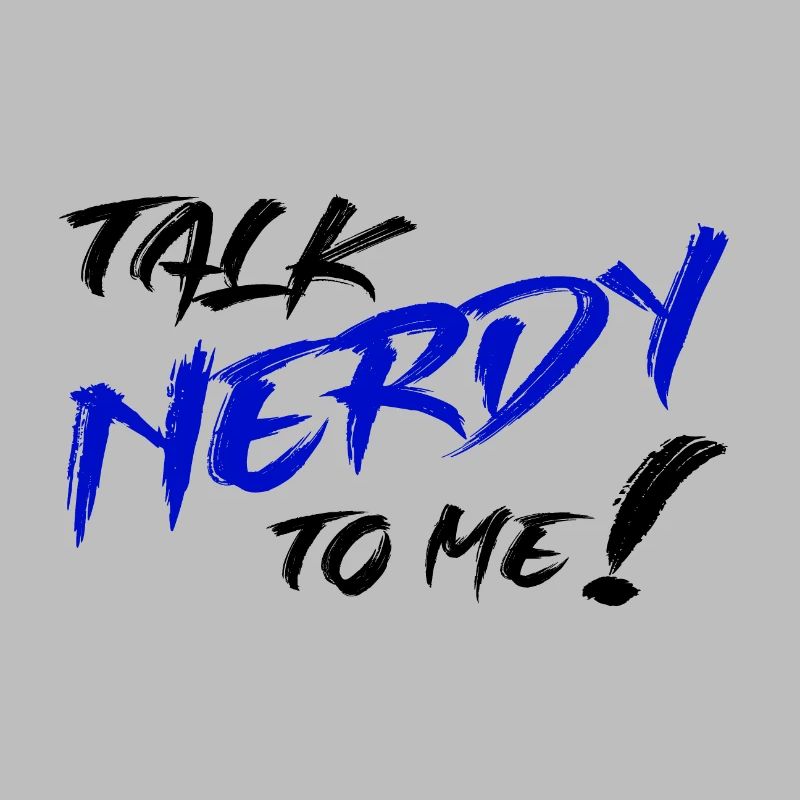 Nerd Graffiti Blue