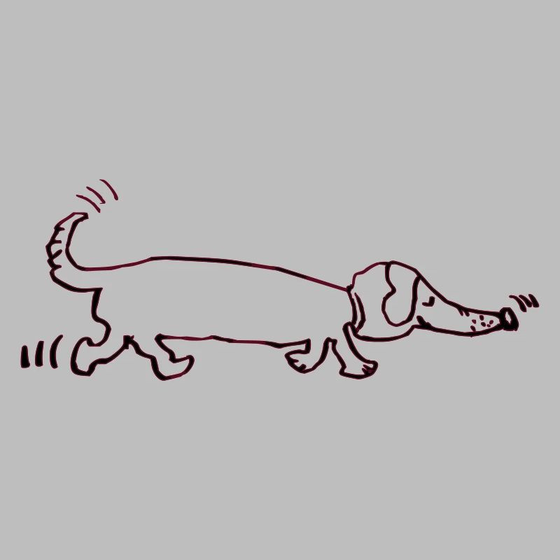witziger Dackel, Teckel, Hund, Dachshund