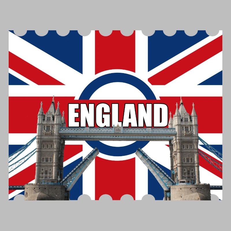 England Flag Tower Bridge