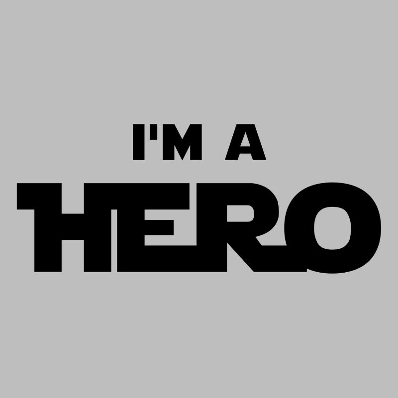 Ich bin ein Held (schwarz)