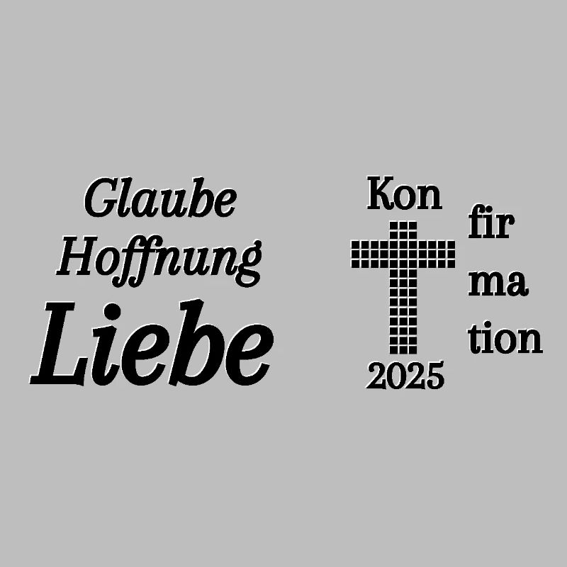 Konfirmation 2025 Glaube Hoffnung Liebe Bibel