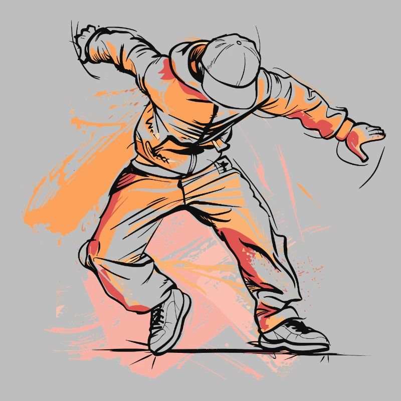 Dessin de breakdancer