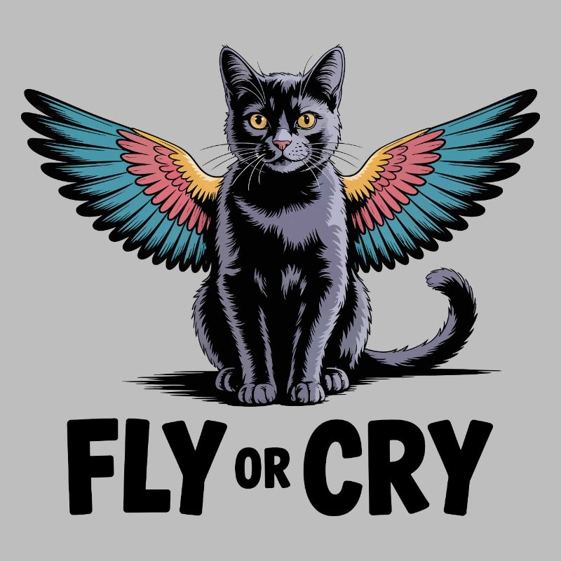 Fliege oder rufe Katze