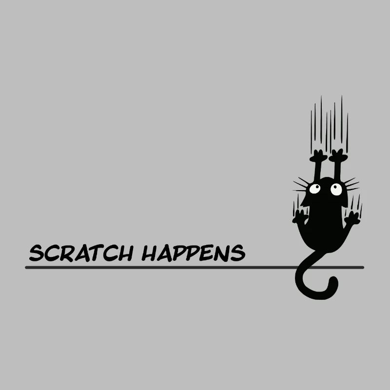 Scratch Happens - Jeu de mots amusant pour chat