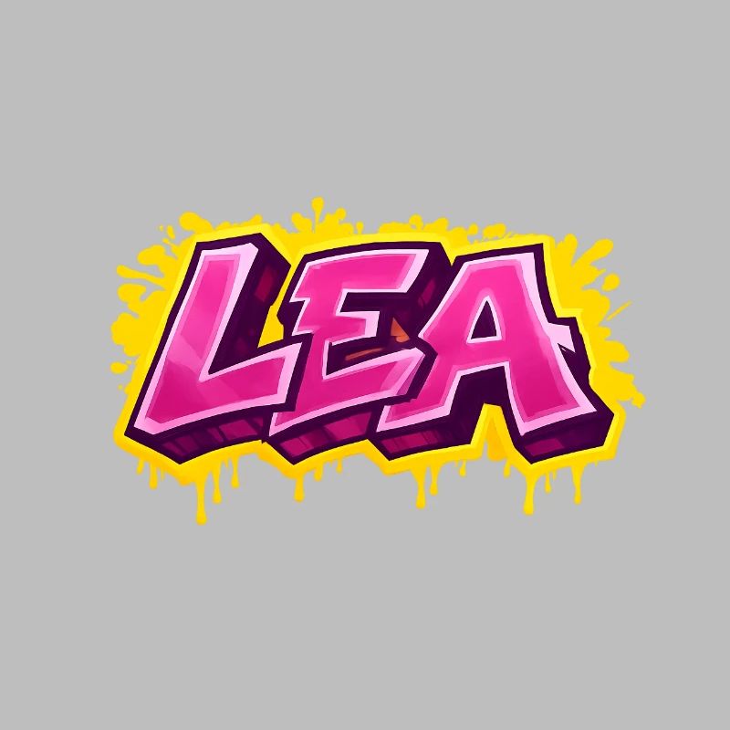 GRAFFITI NAME LEA  FOR  PERFECT GIFT PRINTABLE 