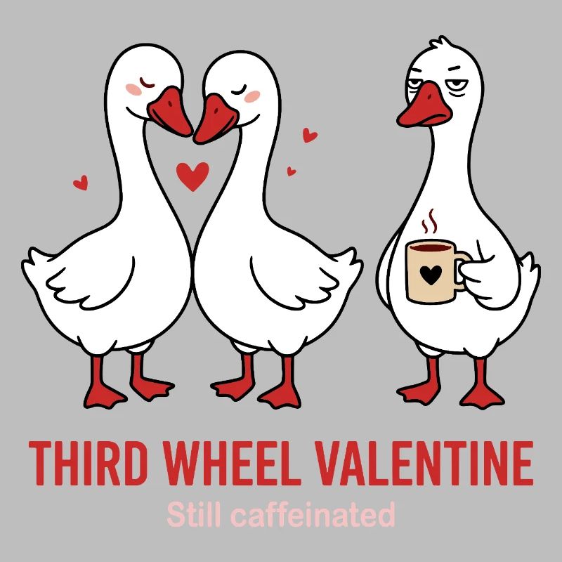 Third Wheel Valentine - Single Coffee Design