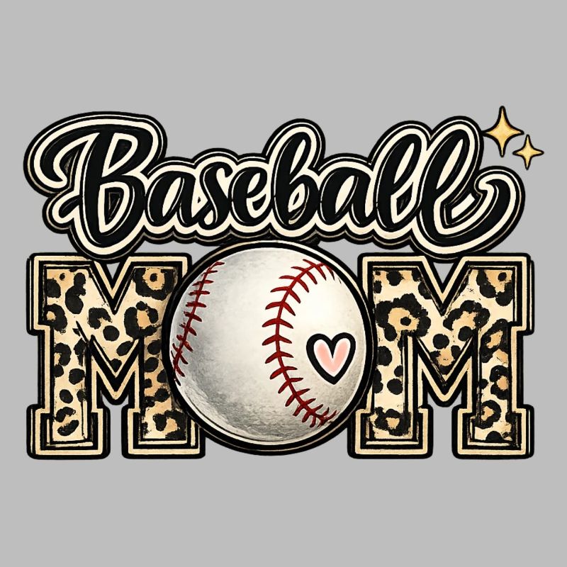 Baseball-Mama-Leopard-Hemd-Geschenk zum Muttertag