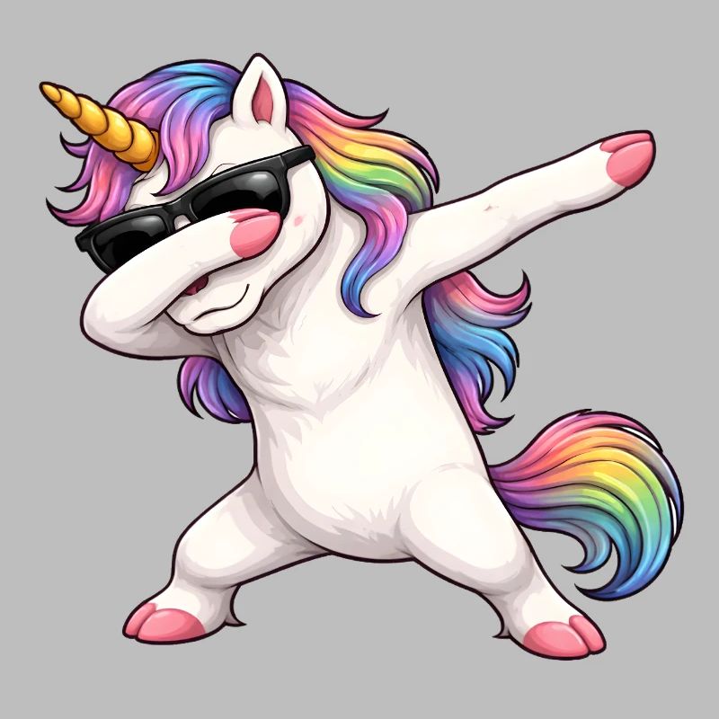 Dabbing Einhorn