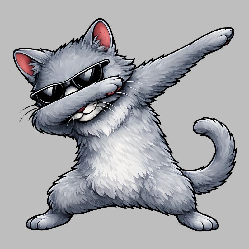 Dabbing Russian Blue